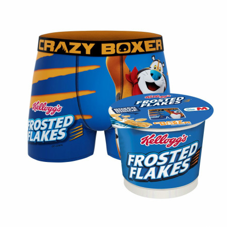Crazy Boxers Frosted Flakes Tiger Claws Boxer Briefs in Cereal Cup